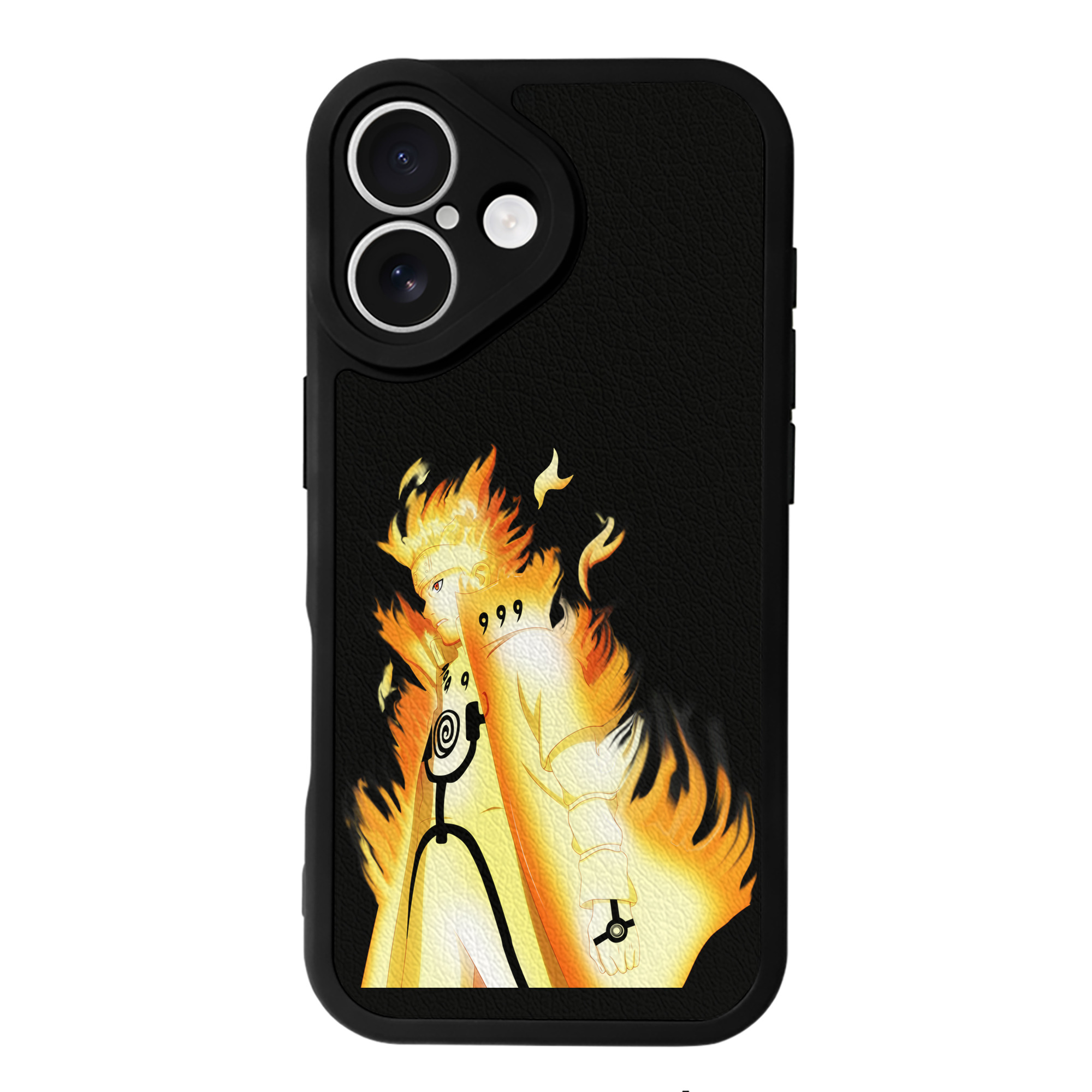 （画像用） NARUTO -ナルト- うずまき ナルト Uzumaki Naruto 【iPhone 16シリーズ対応】シリコンスマホケース（レザー調） 材質：シリコン
